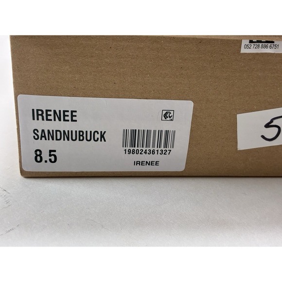 Steve Madden Irenee Sandals in Sand Nubuck Low-Block Heel Size 8.5M - Picture 2 of 9